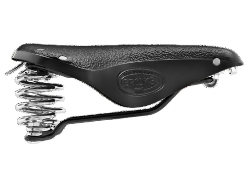 B67 Short Chromed Steel Rail 205mm Women's Saddle in Black -6