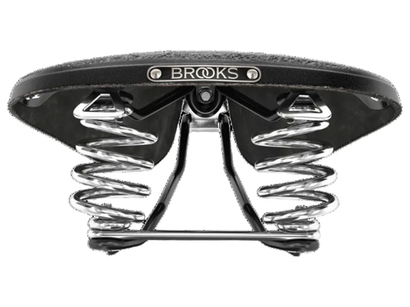 B67 Short Chromed Steel Rail 205mm Women's Saddle in Black -4