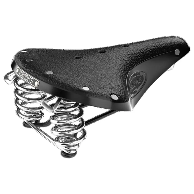 Balfes Bikes Brooks B67 Short Chromed Steel Rail 205mm Women's Saddle in Black | Free postage over £30, £10 off first order, price match & 0% finance.