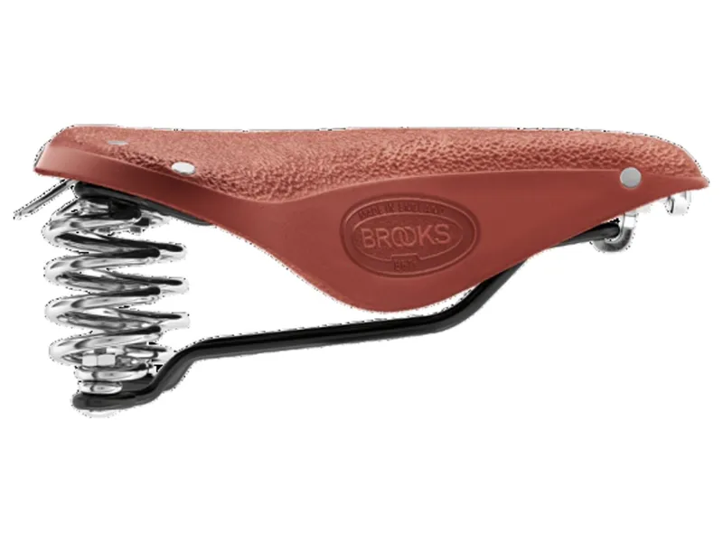 B67 Short Chromed Steel Rail 205mm Women's Saddle in Honey-6