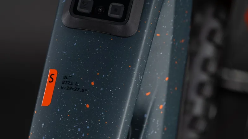 Cube Stereo Hybrid one77 HPC SLT 800 Full Suspension Electric Mountain Bike 2026 in Galaxy/Orange-1