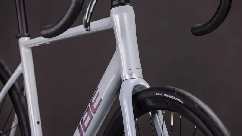 Cube Attain Race Road Bike 2026 in Foggrey/Shift-5