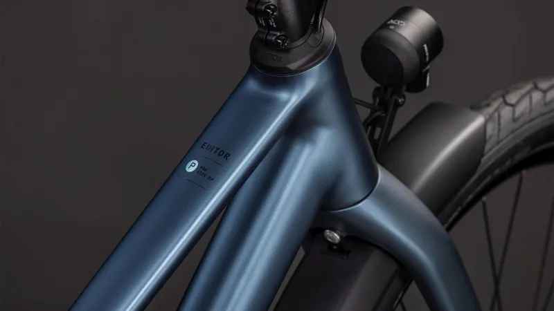 Cube Editor Pro Fe Trapeze Hybrid Bike 2026 in Mineralblue/Chrome-1