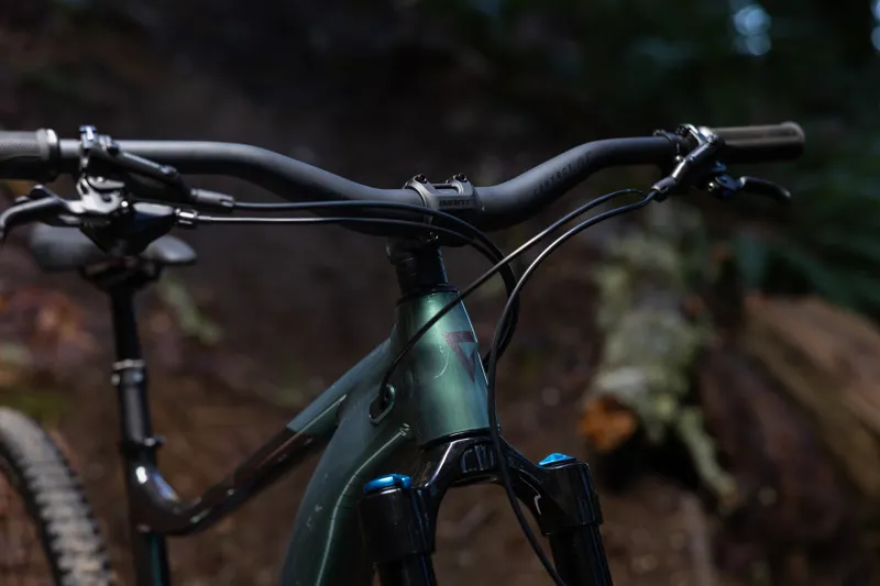 Giant Reign 2 Full Suspension Mountain Bike 2026 in Mineral Green-3