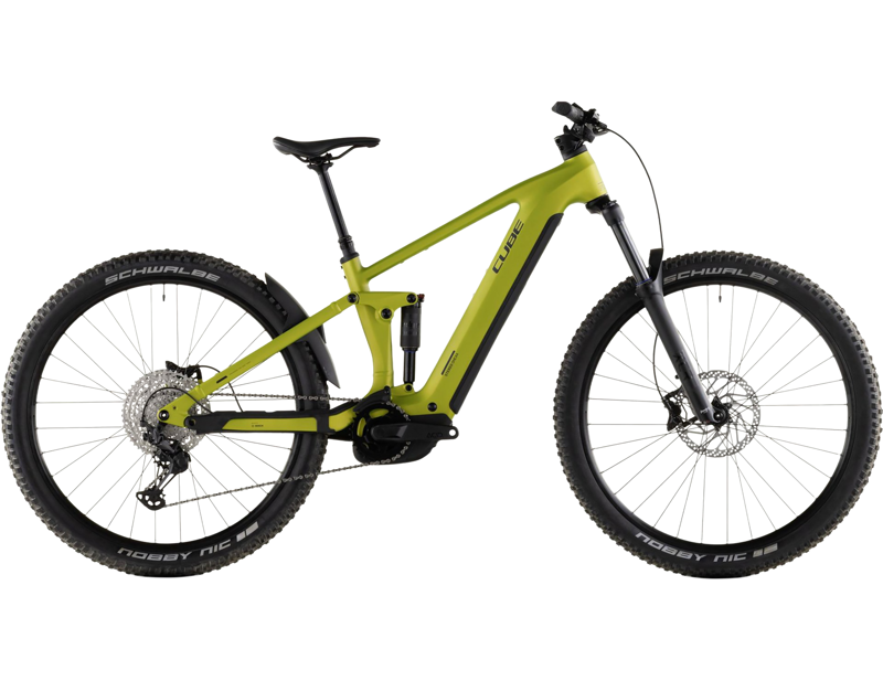 Cube Stereo Hybrid ONE44 Pro 800 Electric Full Suspension Mountain Bike 2026 in Lizard/Black