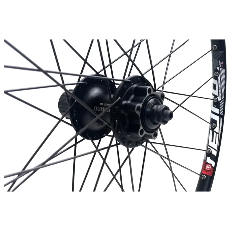 Balfes Bikes Balfe's Bikes 26 inch Rear Wheel Shimano 475 Cassette Disc Hub / Mach1 Rim in Black | Free postage over £30, £10 off first order, price match & 0% finance.