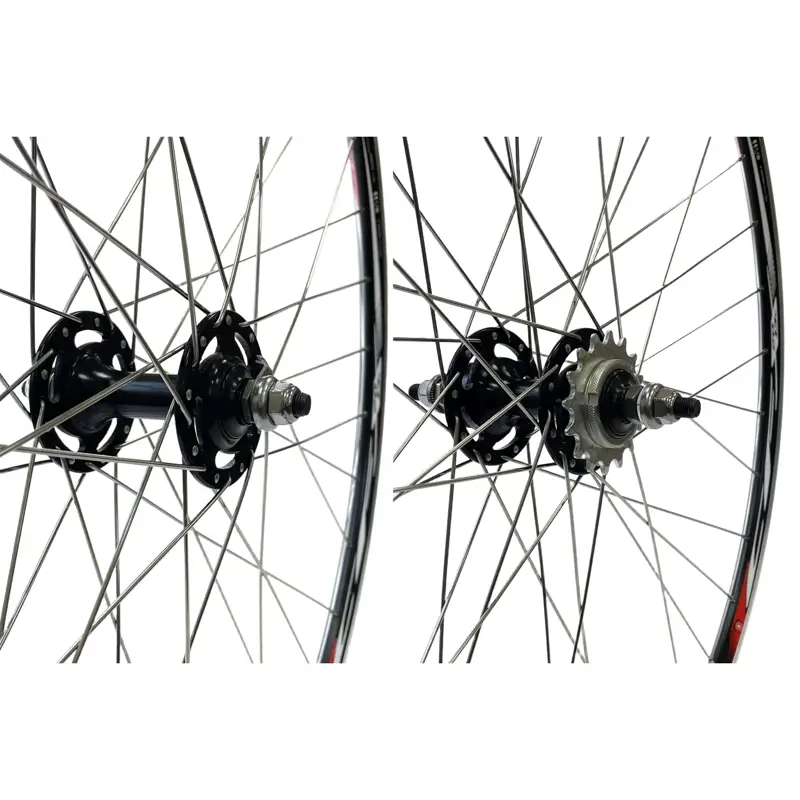 Balfes Bikes Balfe's Bikes 700C Track Wheel Set Track Hubs / MACH1 Rims in Black | Free postage over £30, £10 off first order, price match & 0% finance.