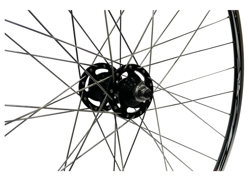 700C Track Wheel Set Track Hubs / MACH1 Rims in Black-1