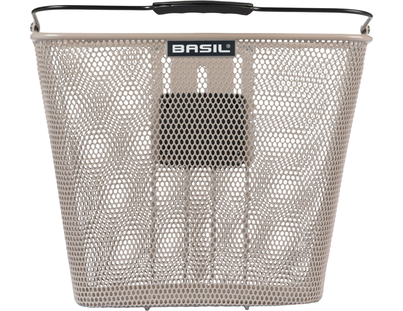 Basil Bilbao Front Bicycle Basket KF in Nude Metallic-1