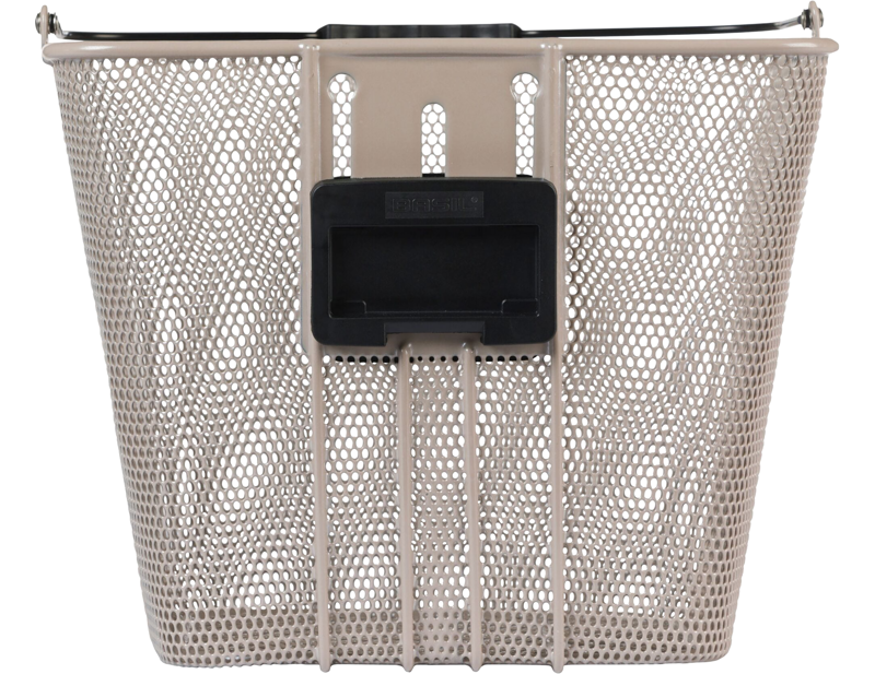 Basil Bilbao Front Bicycle Basket KF in Nude Metallic-2