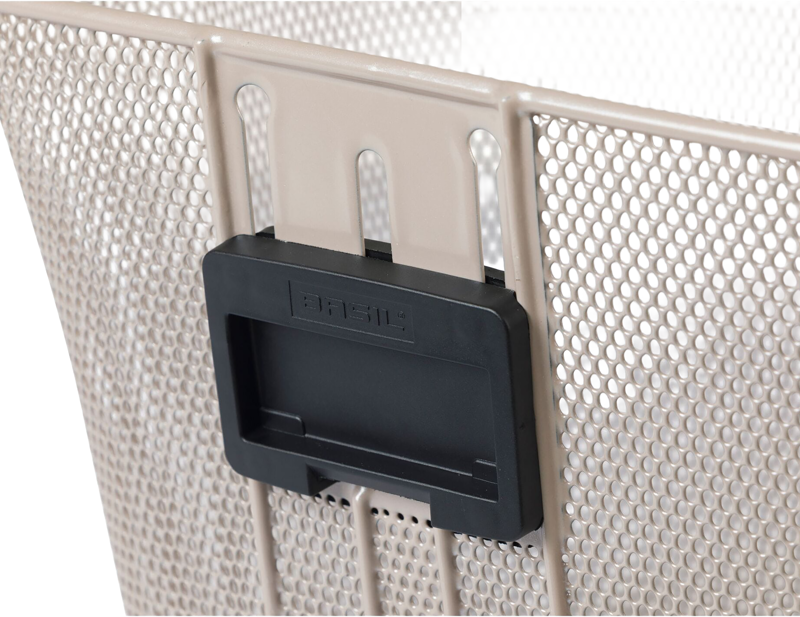 Basil Bilbao Front Bicycle Basket KF in Nude Metallic-3