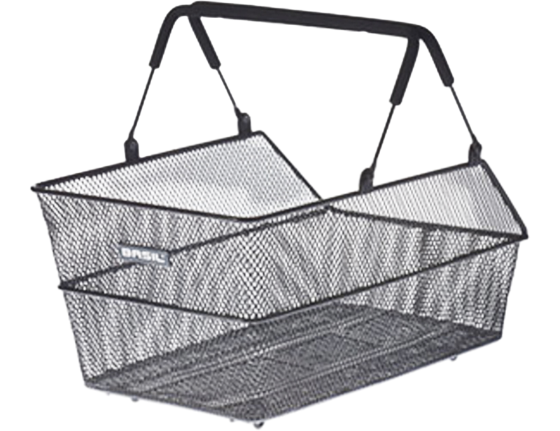 Balfes Bikes Basil Cento S Rear Bicycle Basket in Multi-Black | Free postage over £30, £10 off first order, price match & 0% finance.