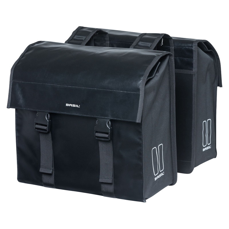 Balfes Bikes Basil Urban Load Double Bag 48-53L in Black/Black | Free postage over £30, £10 off first order, price match & 0% finance.