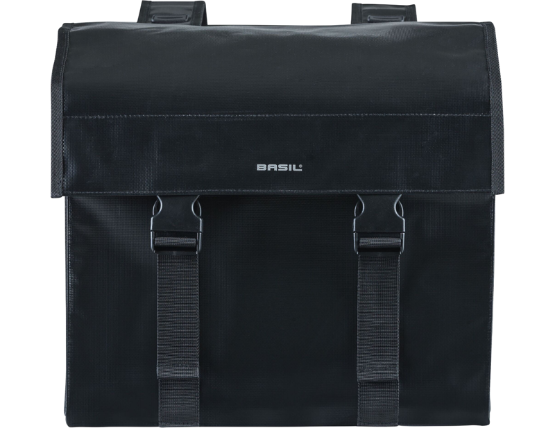 Basil Urban Load Double Bag 48-53L in Black/Black-1