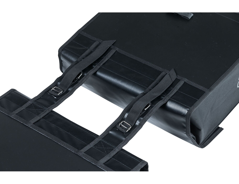 Basil Urban Load Double Bag 48-53L in Black/Black-3