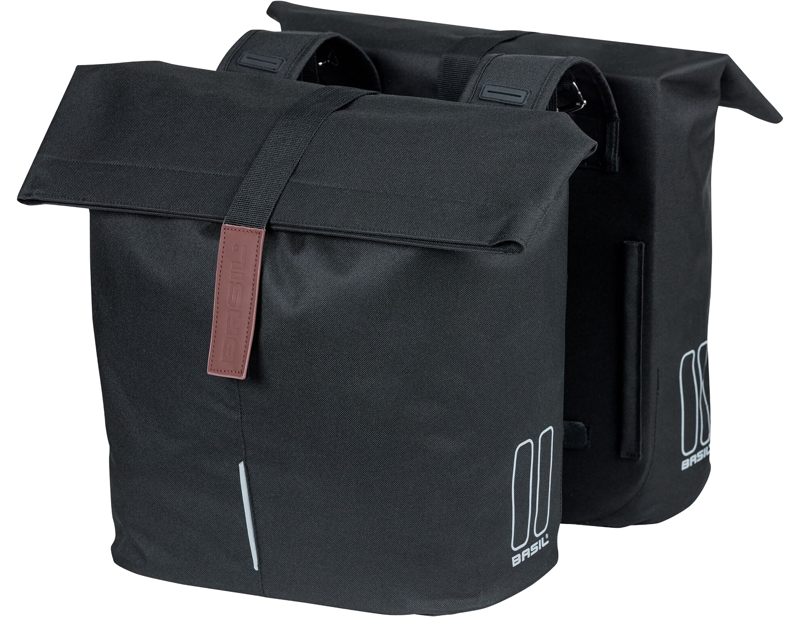 Balfes Bikes Basil City Double Bicycle Bag 28-32 Litre in Black | Free postage over £30, £10 off first order, price match & 0% finance.