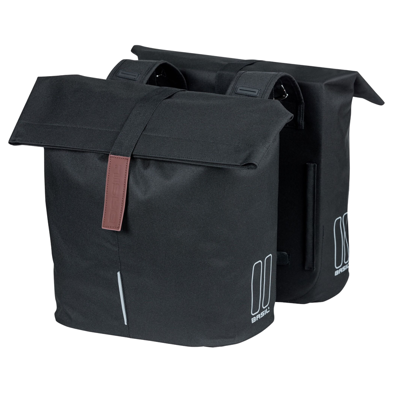 Balfes Bikes Basil City Double Bicycle Bag 28-32 Litre in Black | Free postage over £30, £10 off first order, price match & 0% finance.