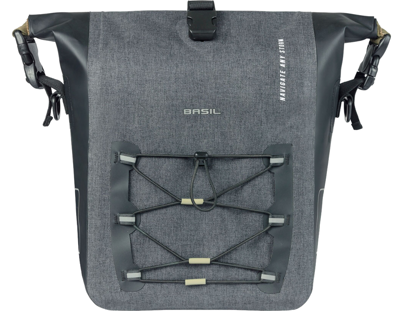 Basil Navigator Storm Medium Single Pannier Bag 12-15L in Black-1