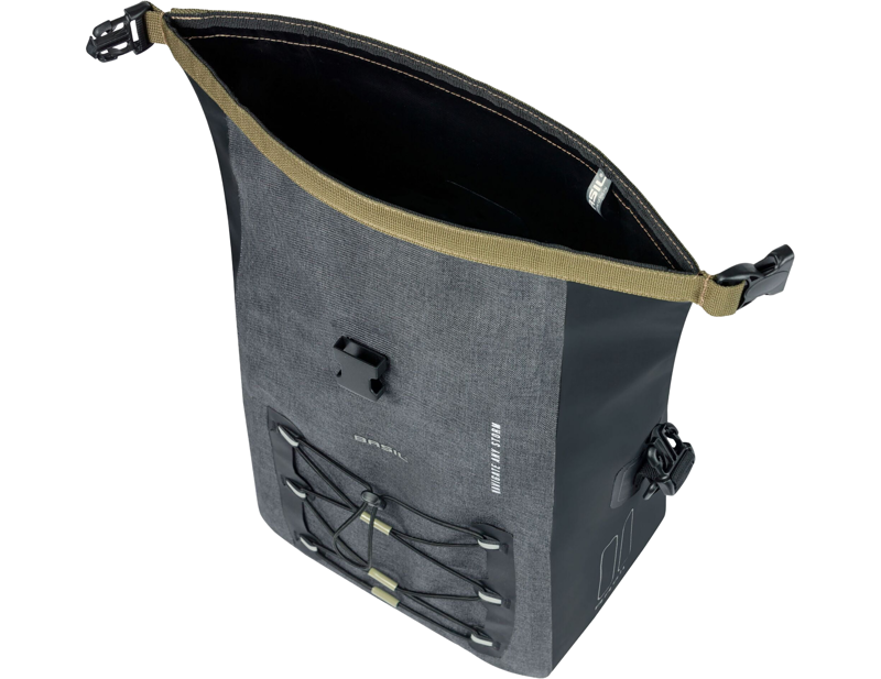Basil Navigator Storm Medium Single Pannier Bag 12-15L in Black-3
