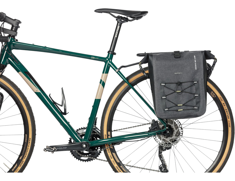 Basil Navigator Storm Medium Single Pannier Bag 12-15L in Black-5