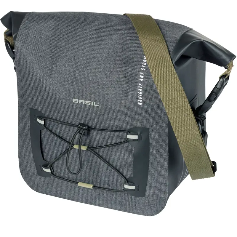 Balfes Bikes Basil Navigator Storm KF Handlebar Bag 10-11L in Grey | Free postage over £30, £10 off first order, price match & 0% finance.