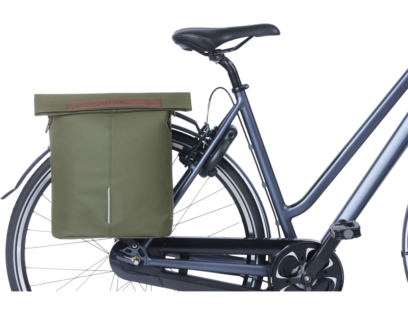Basil City Bicycle Shopper 14-16L in Moss Green-5