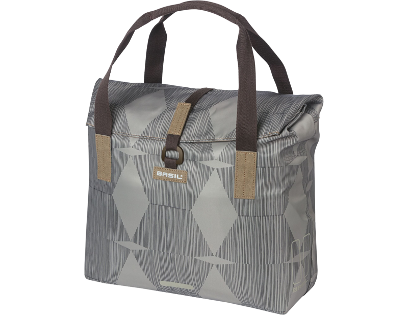 Basil Elegance Bicycle Shopper 20-26L in Chateau Taupe
