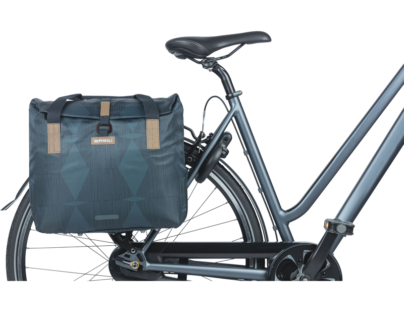 Basil Elegance Bicycle Shopper 20-26L in Estate Blue-5