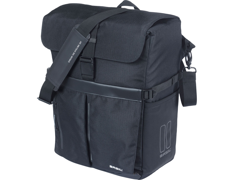 Balfes Bikes Basil Move Commuter Bicycle Bag MIK Studs 15L in Black | Free postage over £30, £10 off first order, price match & 0% finance.