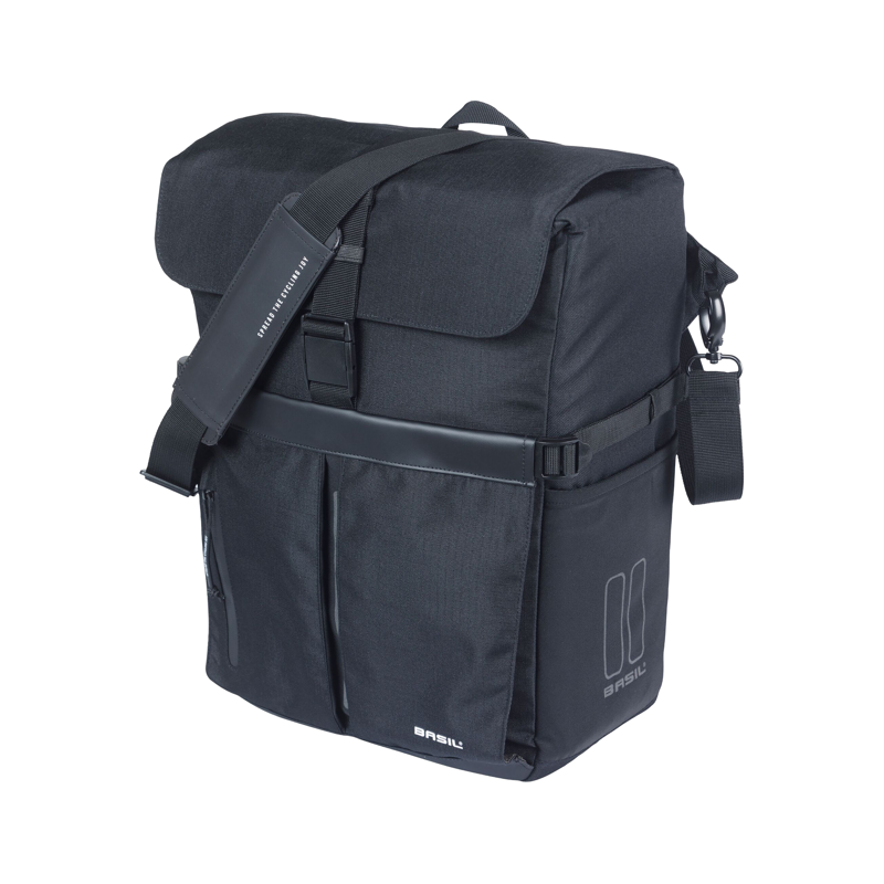 Balfes Bikes Basil Move Commuter Bicycle Bag MIK Studs 15L in Black | Free postage over £30, £10 off first order, price match & 0% finance.