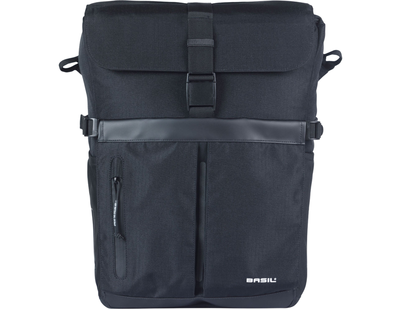 Basil Move Commuter Bicycle Bag MIK Studs 15L in Black-1