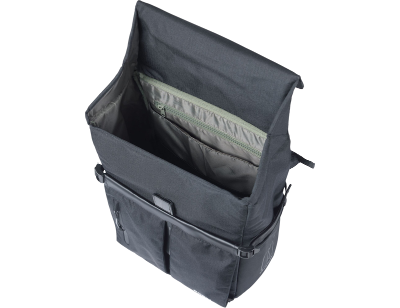 Basil Move Commuter Bicycle Bag MIK Studs 15L in Black-3
