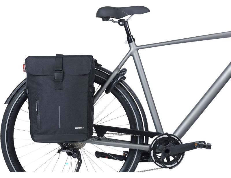Basil Move Double Bicycle Bag 30L in Black-5