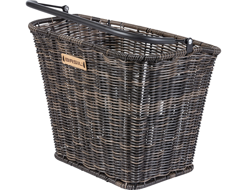 Balfes Bikes Basil Bremen Rattan Look KF Front Basket in Nature Brown | Free postage over £30, £10 off first order, price match & 0% finance.