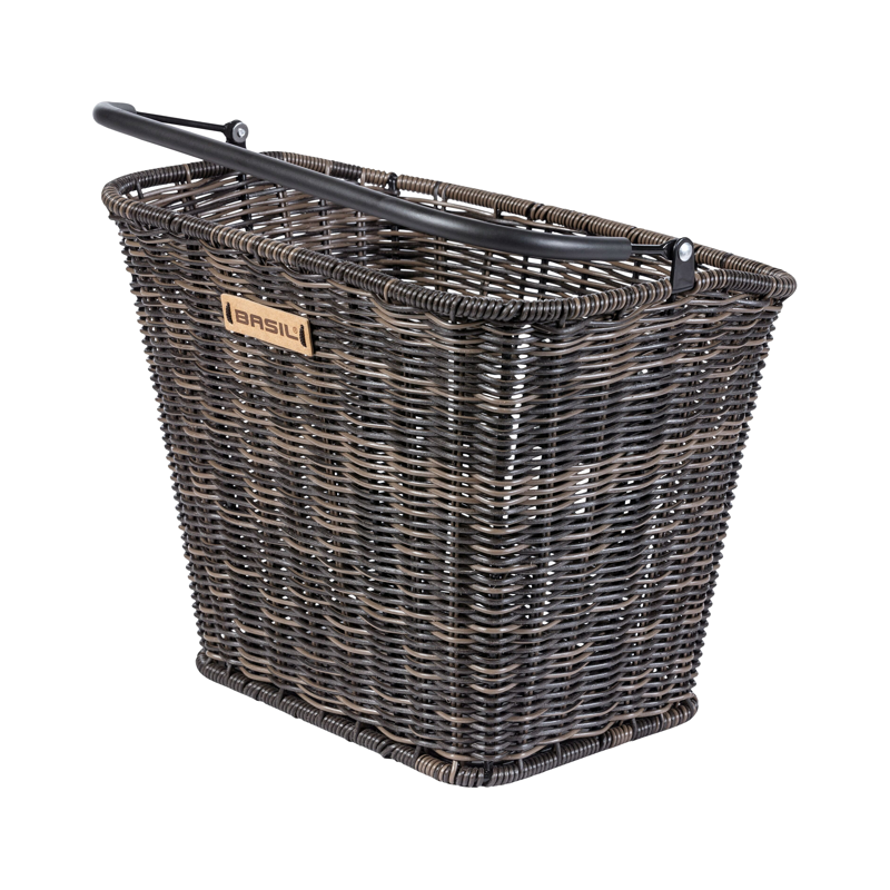 Balfes Bikes Basil Bremen Rattan Look KF Front Basket in Nature Brown | Free postage over £30, £10 off first order, price match & 0% finance.