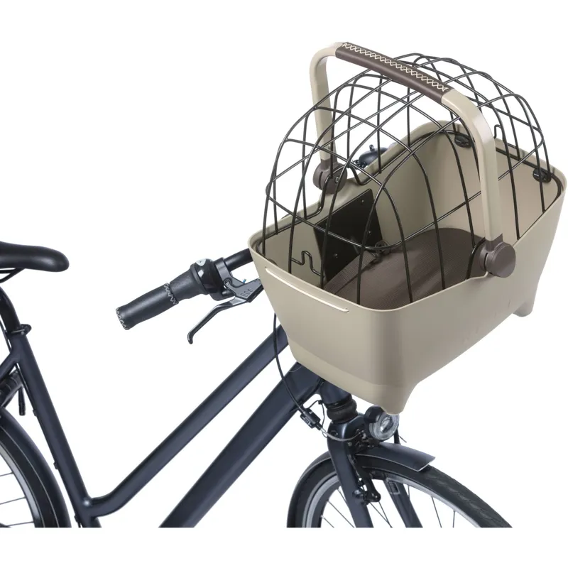 Basil Buddy Dog Bicycle Basket KF 32L in Biscotti Brown-5