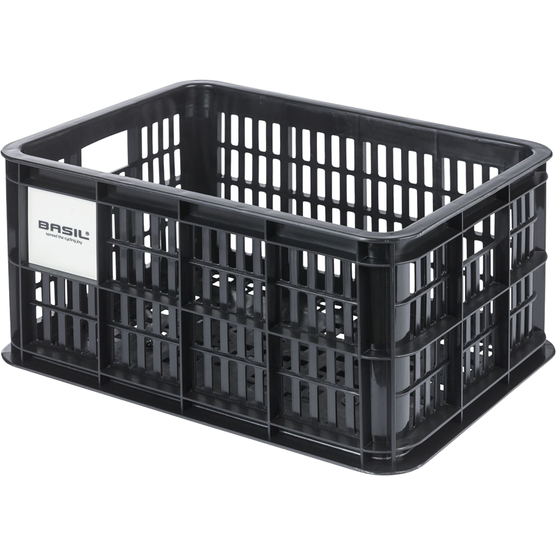 Balfes Bikes Basil Bicycle Crate MIK Small 17.5L Recycled in Synthetic Black | Free postage over £30, £10 off first order, price match & 0% finance.