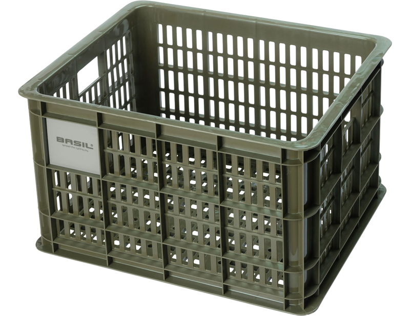Balfes Bikes Basil Bicycle Crate Medium 29.5 Litres in Green | Free postage over £30, £10 off first order, price match & 0% finance.