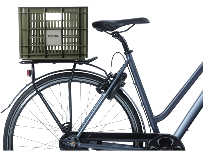 Basil Bicycle Crate Medium 29.5 Litres in Green-3