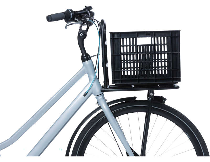 Basil Bicycle Crate MIK Medium 29.5L Recycled in Synthetic Black-4