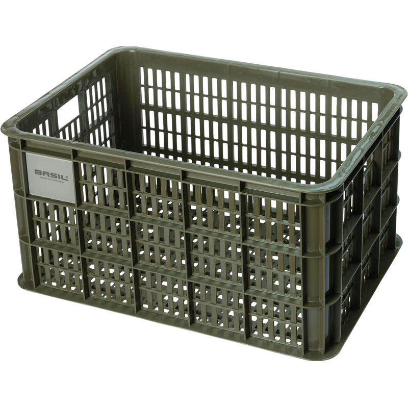 Balfes Bikes Basil Bicycle Crate Large 40 Litre in Green | Free postage over £30, £10 off first order, price match & 0% finance.