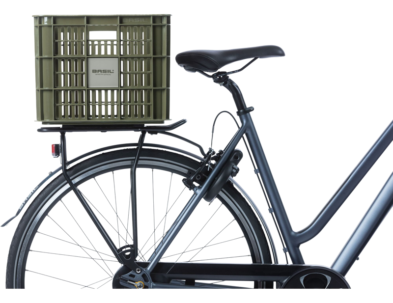 Basil Bicycle Crate Large 40 Litre in Green-3