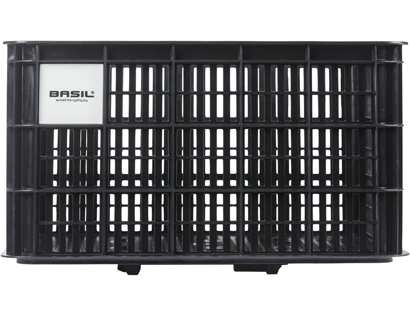Balfes Bikes Basil Bicycle Crate MIK L 40L Recycled in Synthetic Black | Free postage over £30, £10 off first order, price match & 0% finance.