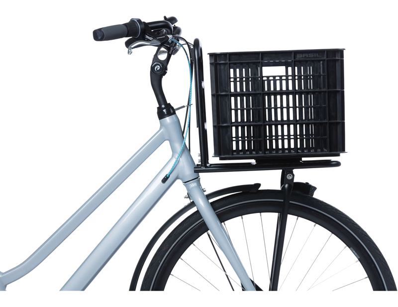 Basil Bicycle Crate MIK L 40L Recycled in Synthetic Black-4