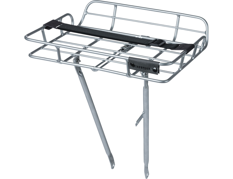 Balfes Bikes Basil Portland Front Carrier in Aluminium Natural | Free postage over £30, £10 off first order, price match & 0% finance.