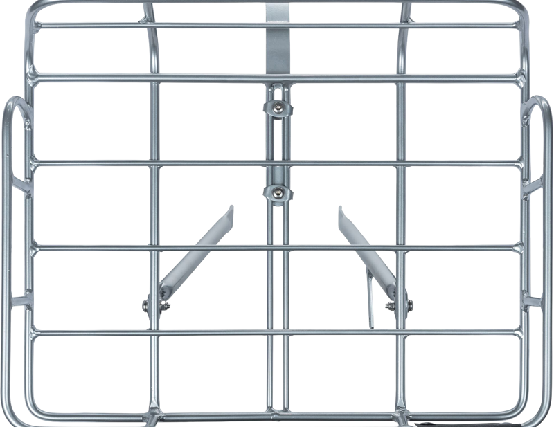 Basil Portland Front Carrier in Aluminium Natural-2