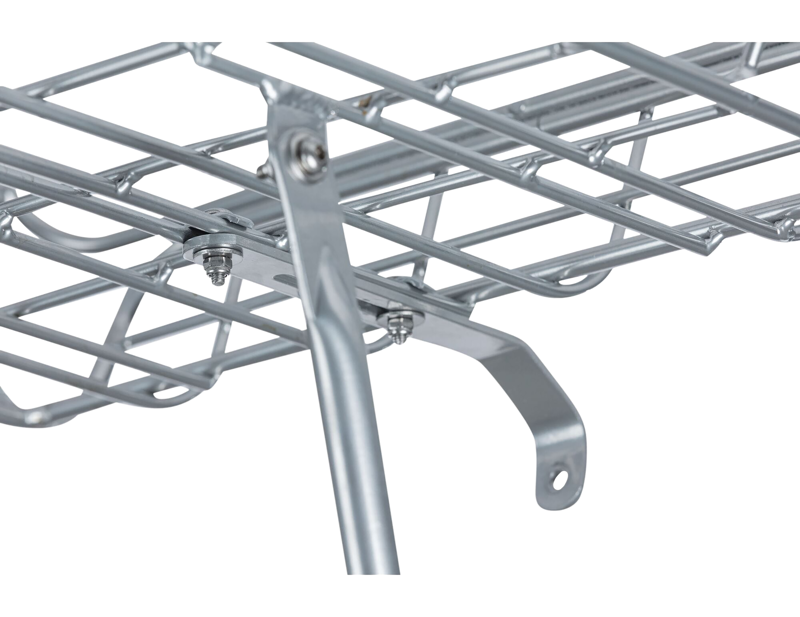 Basil Portland Front Carrier in Aluminium Natural-3