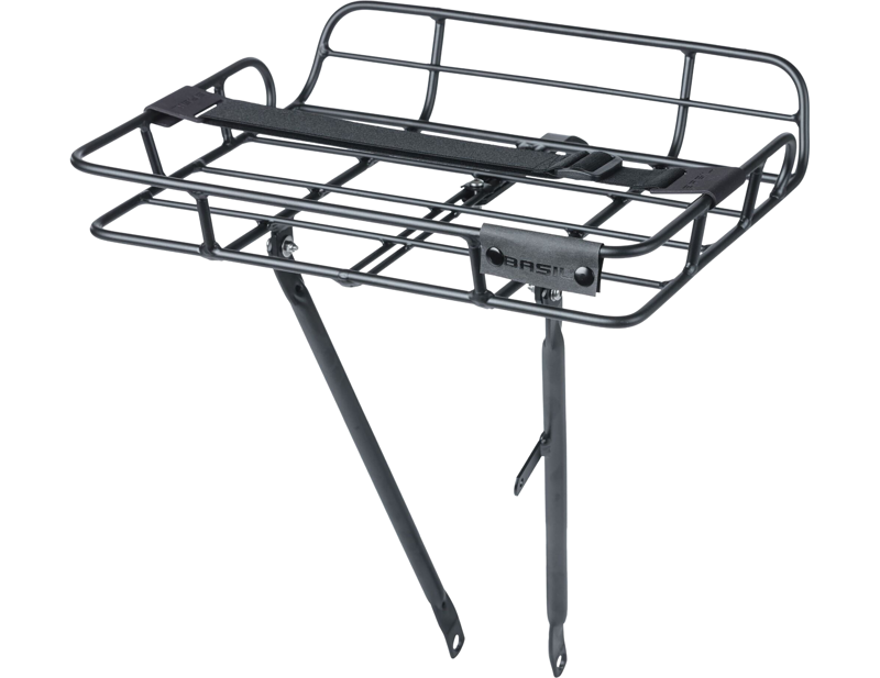 Balfes Bikes Basil Portland Front Carrier in Matt Black | Free postage over £30, £10 off first order, price match & 0% finance.