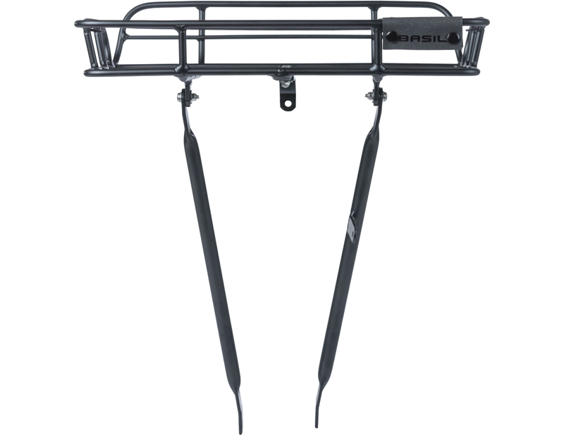 Basil Portland Front Carrier in Matt Black-1