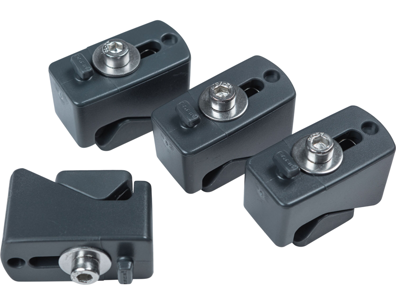 Balfes Bikes Basil WSL Basket Fixing Set 4pcs in Grey | Free postage over £30, £10 off first order, price match & 0% finance.